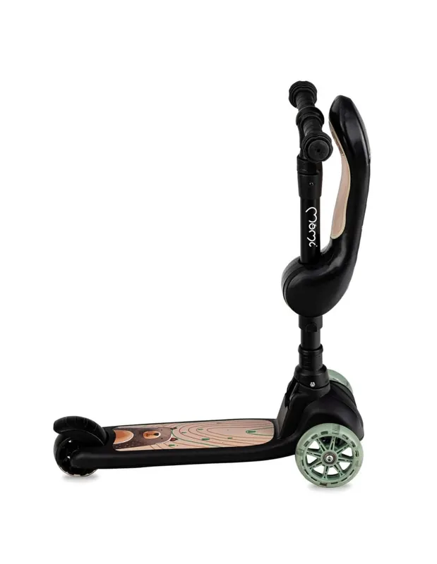Trotineta MoMi Kiuru, 2 in 1, transformabila cu sezut, negru KID056313 — imaginea 3
