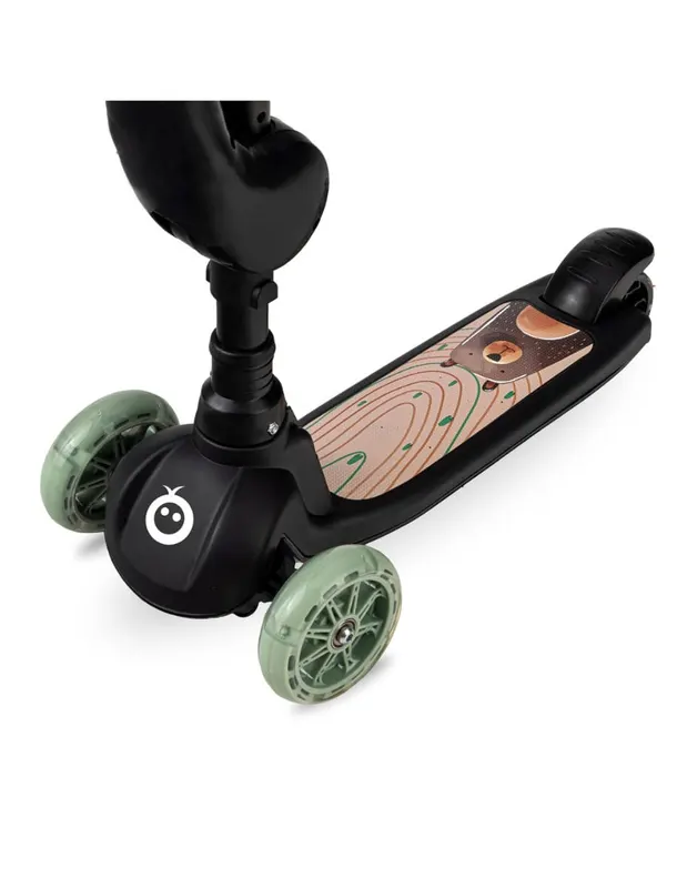 Trotineta MoMi Kiuru, 2 in 1, transformabila cu sezut, negru KID056313 — imaginea 4