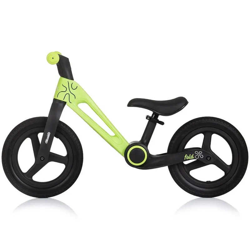 Bicicleta Chipolino Fold X, echilibru, fara pedale, verde KID000514