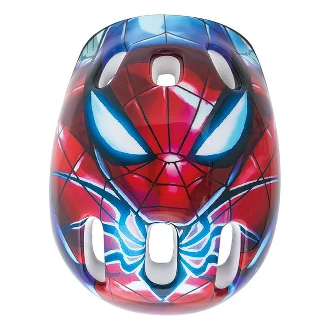 Casca de protectie pentru copii, Imprimeu SpiderMan,Multicolor, 52-56 cm