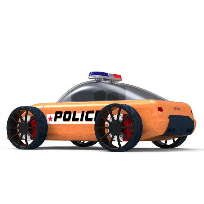 Masinuta de Politie din Lemn