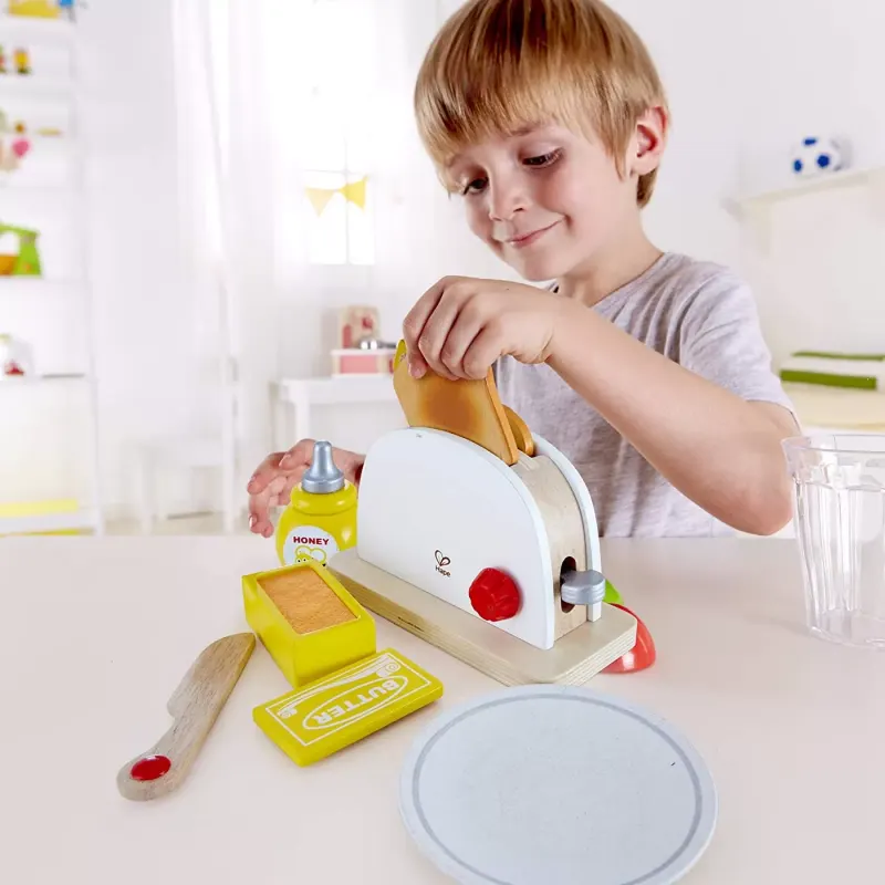 Toaster bucatarie Hape, lemn, multicolor KID019348 — imaginea 3