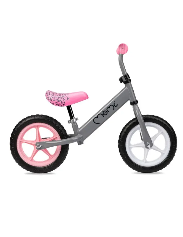 Bicicleta copii Momi Fleet, echilibru, fara pedale, gri KID710986 — imaginea 2