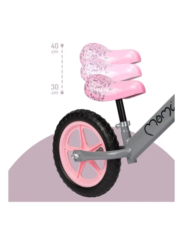Bicicleta copii Momi Fleet, echilibru, fara pedale, gri KID710986 — imaginea 5
