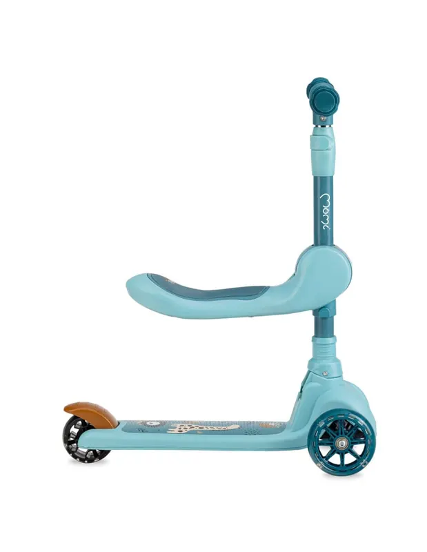 Trotineta MoMi Kiuru, 2 in 1, transformabila cu sezut, albastru KID056320 — imaginea 2