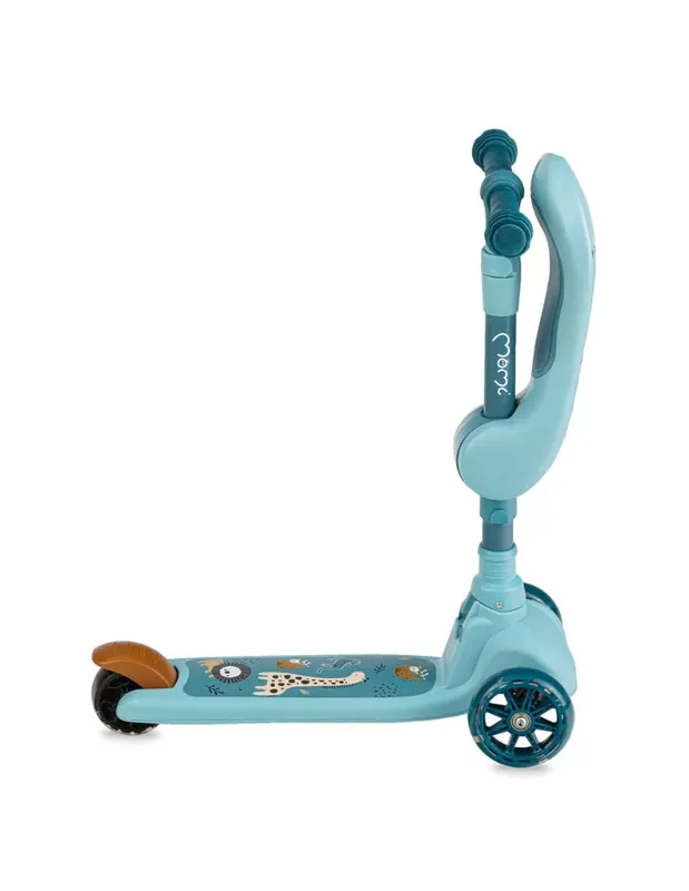 Trotineta MoMi Kiuru, 2 in 1, transformabila cu sezut, albastru KID056320 — imaginea 3