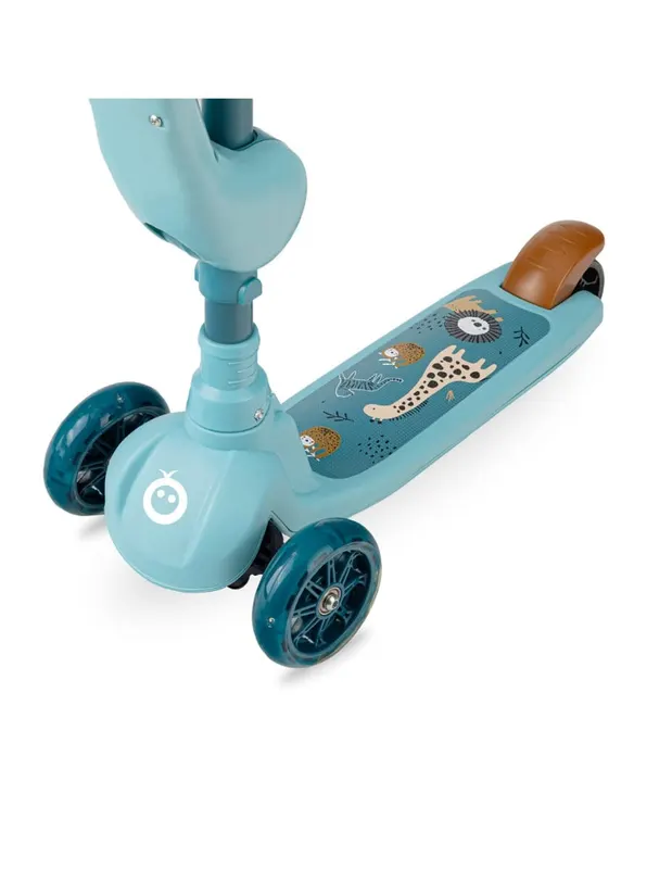 Trotineta MoMi Kiuru, 2 in 1, transformabila cu sezut, albastru KID056320 — imaginea 4