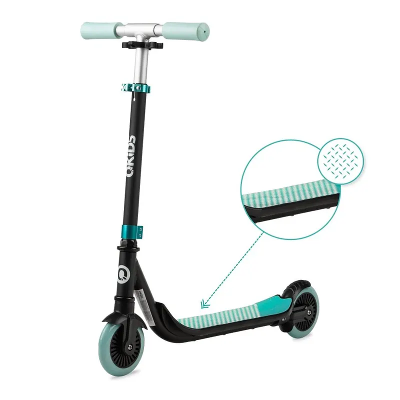 Trotineta QKids BRO, platforma antiderapanta, verde KID046123 — imaginea 3