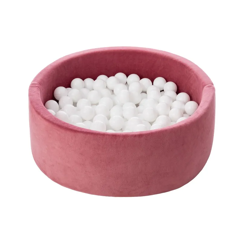 Piscină cu bile, Catifea Roz Antic, 200 de bile, Antique Pink Velvet — imaginea 3