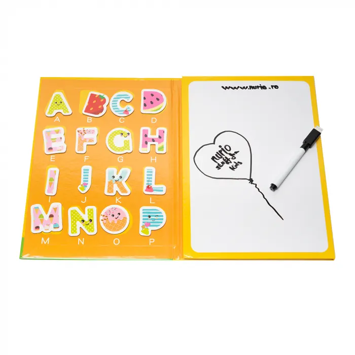 Carte Educativa cu Tabla si Caractere Magnetice din Lemn Montessori