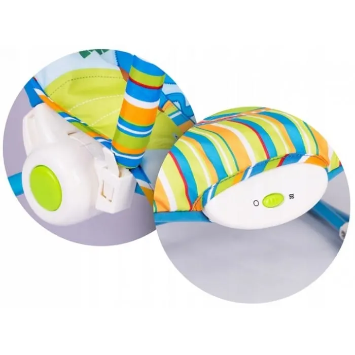 Balansoar multifunctional Ricokid, sunete, vibrati, albastru KID515356 — imaginea 4