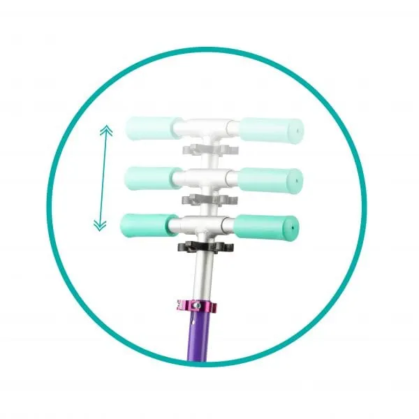 Trotineta QKids BRO, platforma antiderapanta, violet KID046130 — imaginea 4