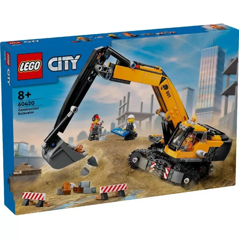 LEGO® City, excavator galben de constructii KID586939
