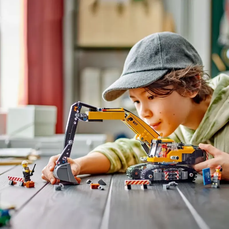 LEGO® City, excavator galben de constructii KID586939 — imaginea 4