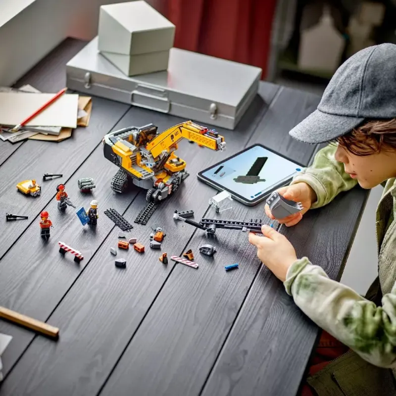 LEGO® City, excavator galben de constructii KID586939 — imaginea 5