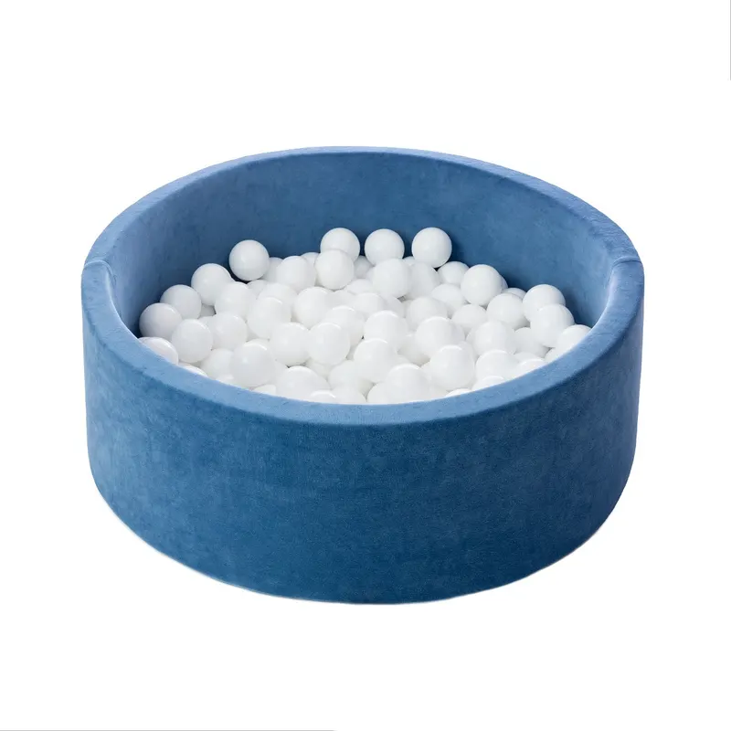 Piscină cu bile, Catifea, Albastru, 200 de bile, Blue Velvet — imaginea 4