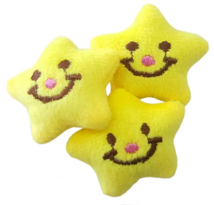 Stelute plusate pentru activitati senzoriale,galben,3 bucati set
