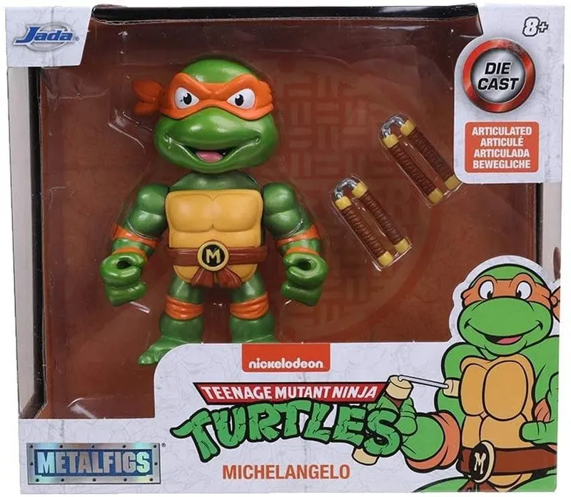 FIGURINA METALICA TESTOASELE NINJA PERSONAJUL MICHELANGELO