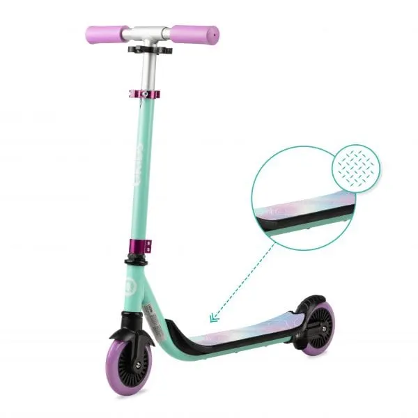 Trotineta QKids BRO, platforma antiderapanta, turcoaz KID046147 — imaginea 3