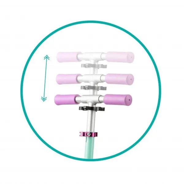 Trotineta QKids BRO, platforma antiderapanta, turcoaz KID046147 — imaginea 4