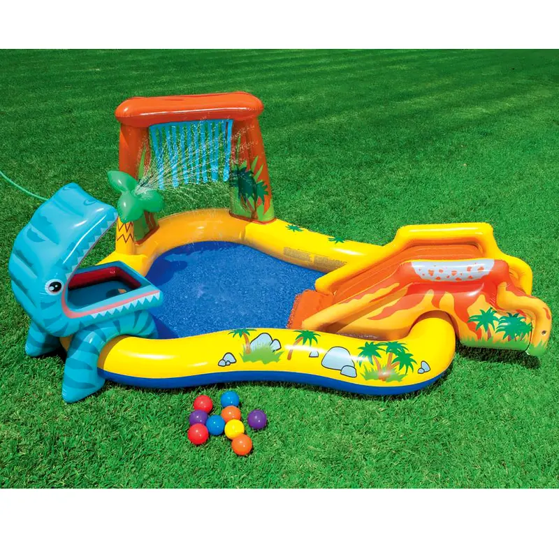 Piscina gonflabila copii Intex 57444 Dino, tobogan si jocuri interactive KID402482 — imaginea 3