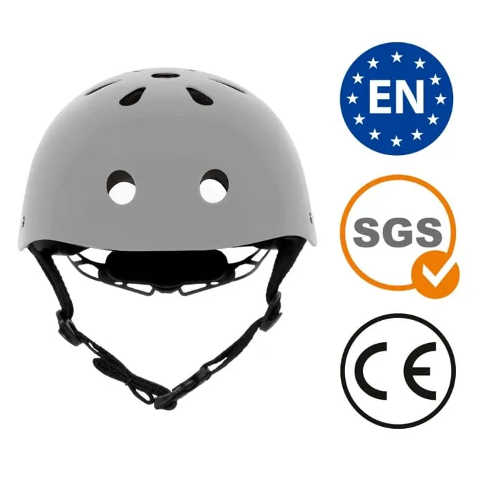 Casca bicicleta copii Kidwell Orix II, curele reglabile, orificii aerisire, gri KID098996 — imaginea 3