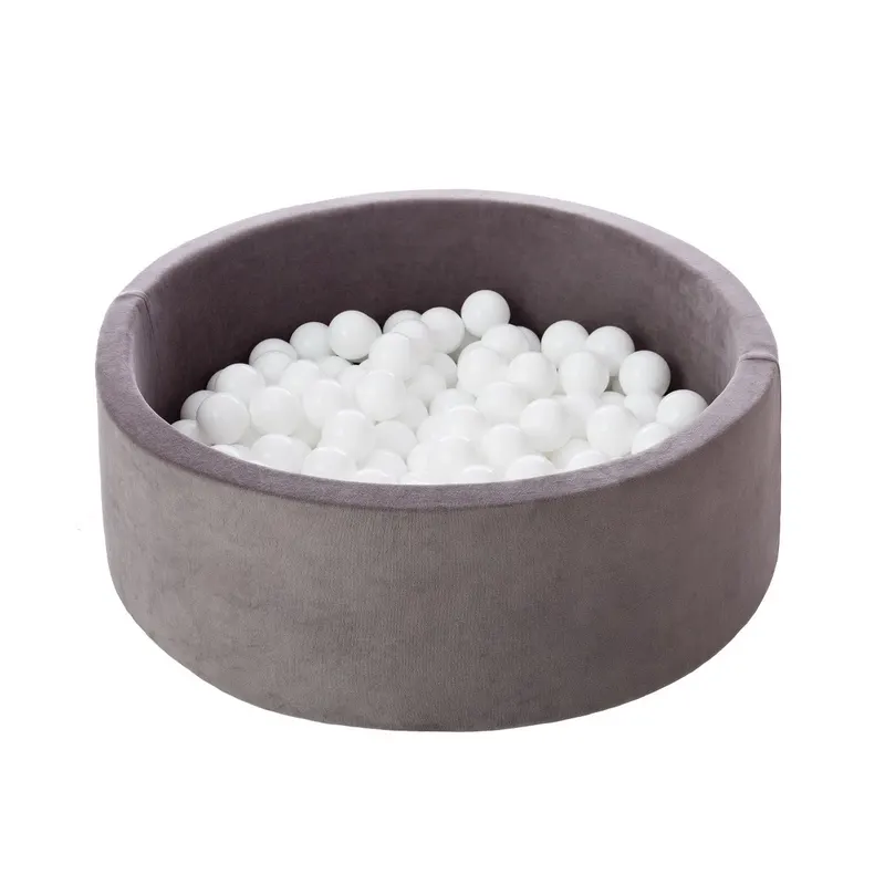 Piscină cu bile, Catifea Gri, 200 de bile, Grey Velvet — imaginea 2