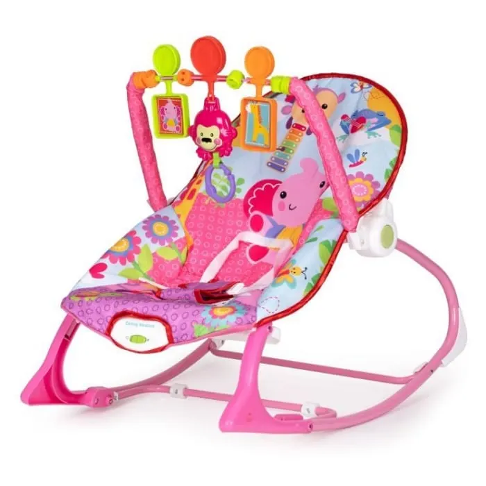 Balansoar 2 in 1 Ecotoys, vibratii, roz KID976782