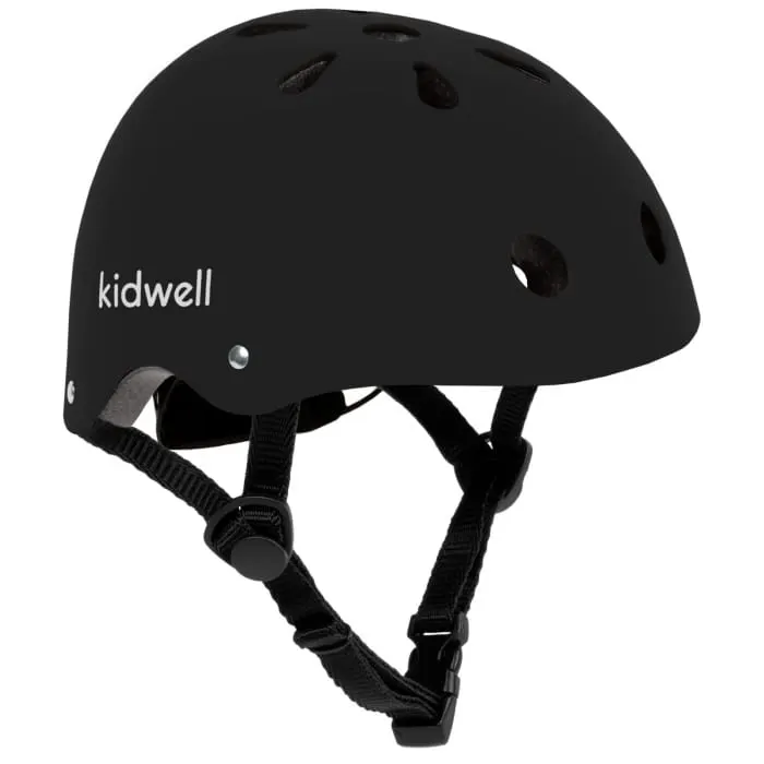 Casca bicicleta copii Kidwell Orix II, curele reglabile, orificii aerisire, negru KID099030