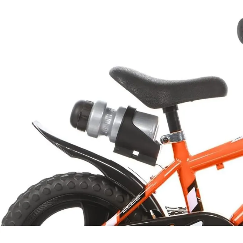 Bicicleta Copii Dino Bikes, R88, 12 inch, roti ajutatoare, sistem frana, portocaliu KID909620 — imaginea 2