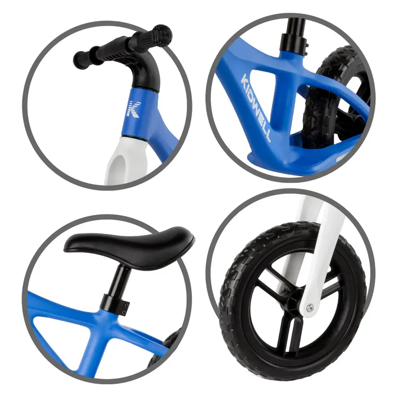 Bicicleta echilibru Kidwell JOGO, fara pedale, albastru KID707179 — imaginea 5
