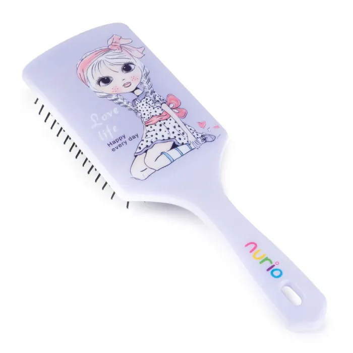 Perie de Par pentru Fetite Mov 23.5 cm