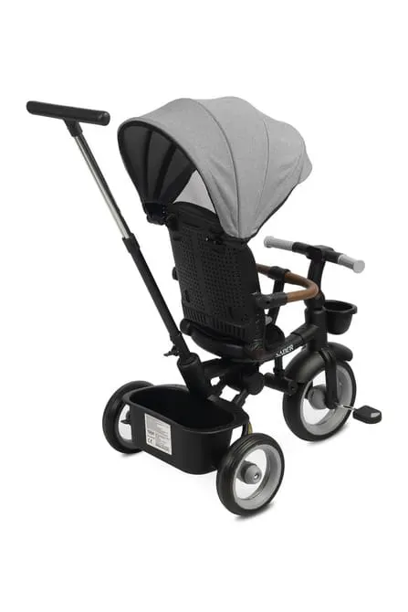 Tricicleta Saber Toyz, scaun rotativ, maner ajustabil, gri KID399953 — imaginea 2