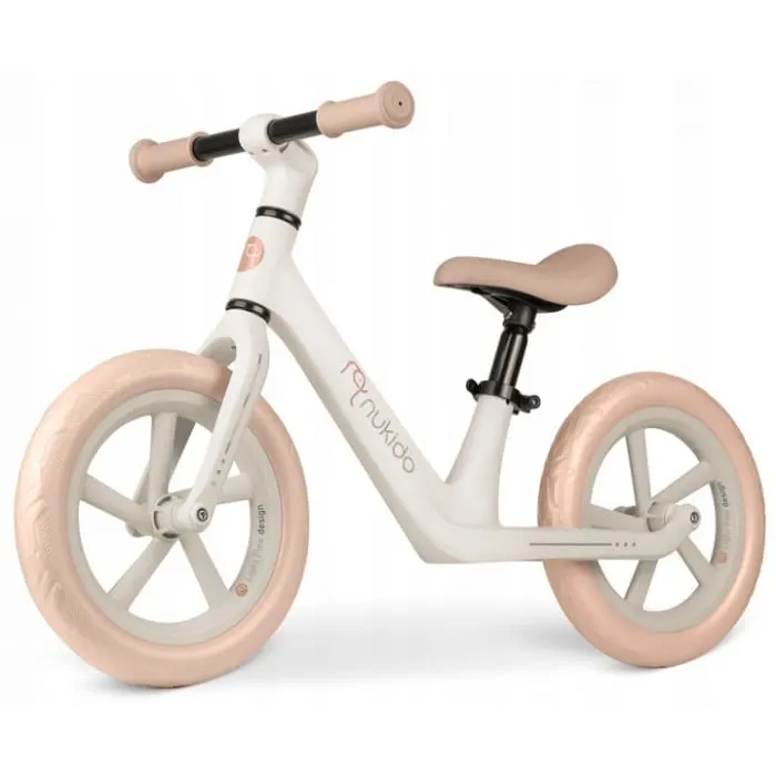 Bicicleta Nukido Light Flee, echilibru, fara pedale, roti EVA, bej KID623067