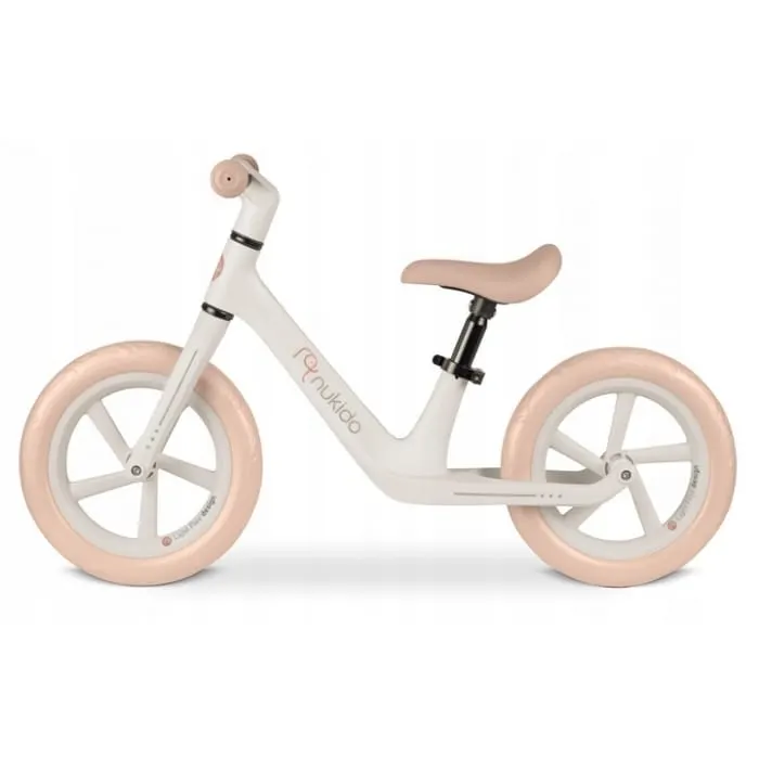 Bicicleta Nukido Light Flee, echilibru, fara pedale, roti EVA, bej KID623067 — imaginea 2