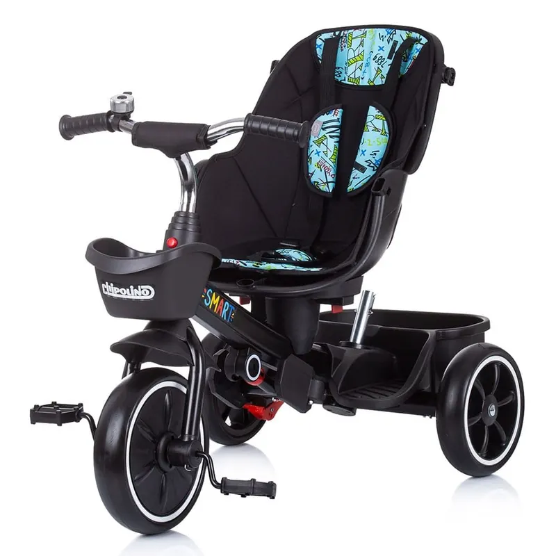 Tricicleta Chipolino Smart, scaun reversibil, maner parental, albastru KID050542 — imaginea 4
