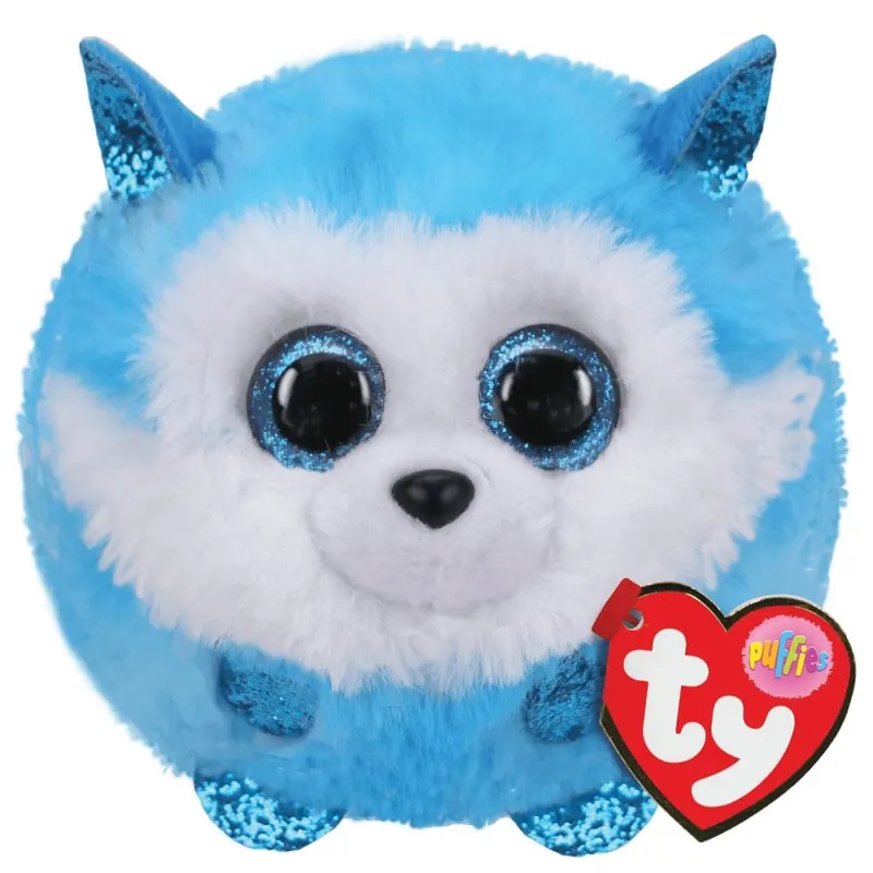 PLUS TY 8CM BEANIE BALLS PRINCE HUSKY ALBASTRU