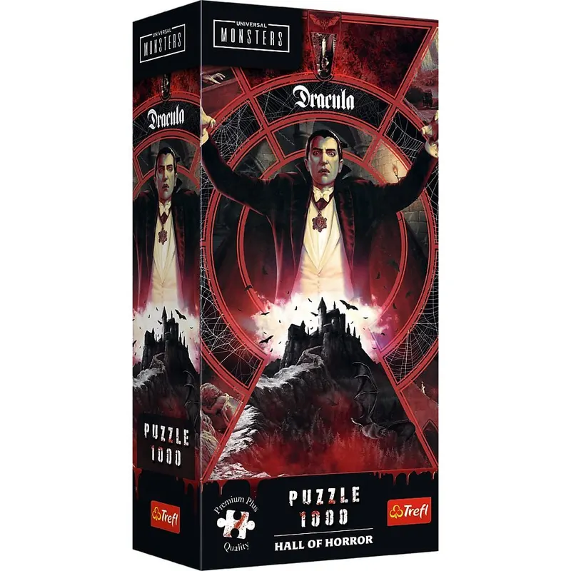 PUZZLE TREFL 1000 PREMIUM PLUS UNIVERSAL MONSTERS SALA GROAZEI DRACULA