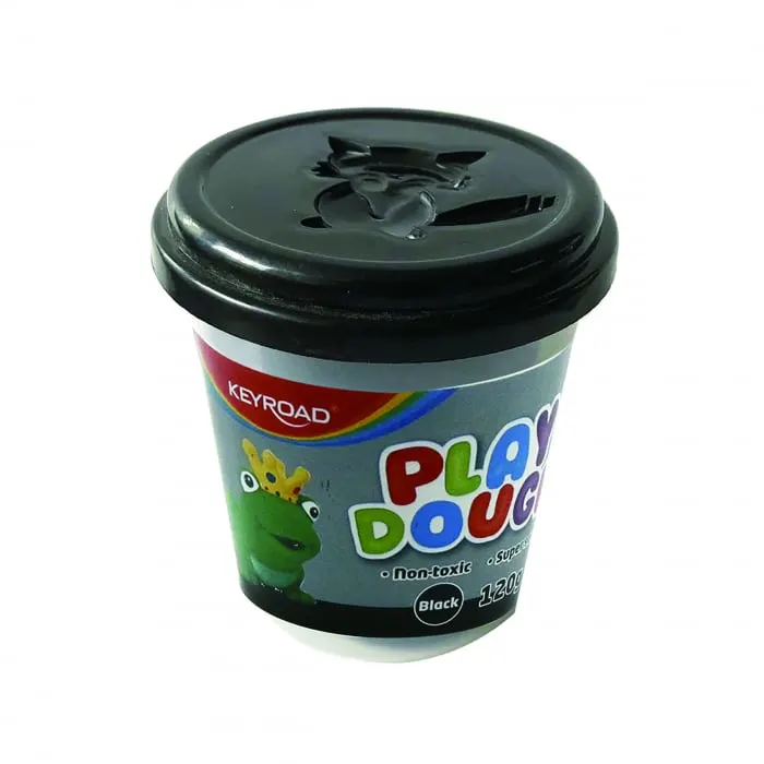 Plastilina 120g borcan,negru