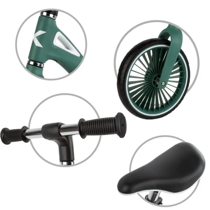 Bicicleta Kidwell Nix, echilibru, fara pedale, nailon, verde KID705755 — imaginea 4