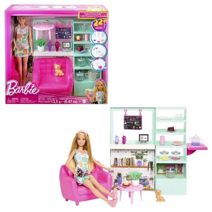 Barbie - Set Papusa Barbie si Ceainarie