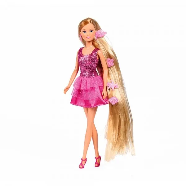 Papusa Steffi Hair Stylist cu accesorii par incluse, 29 cm