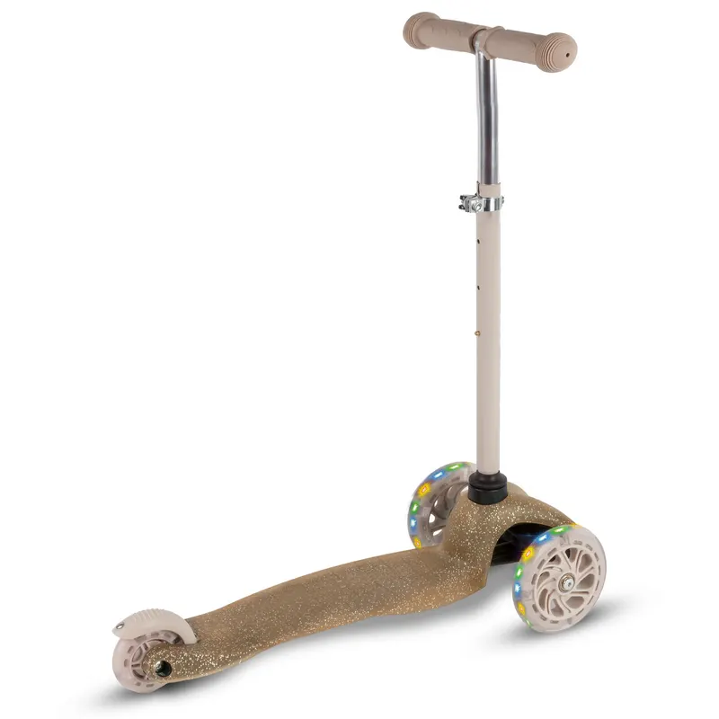 Trotineta Kidwell UNO, roti LED, ghidon reglabil, auriu KID709234