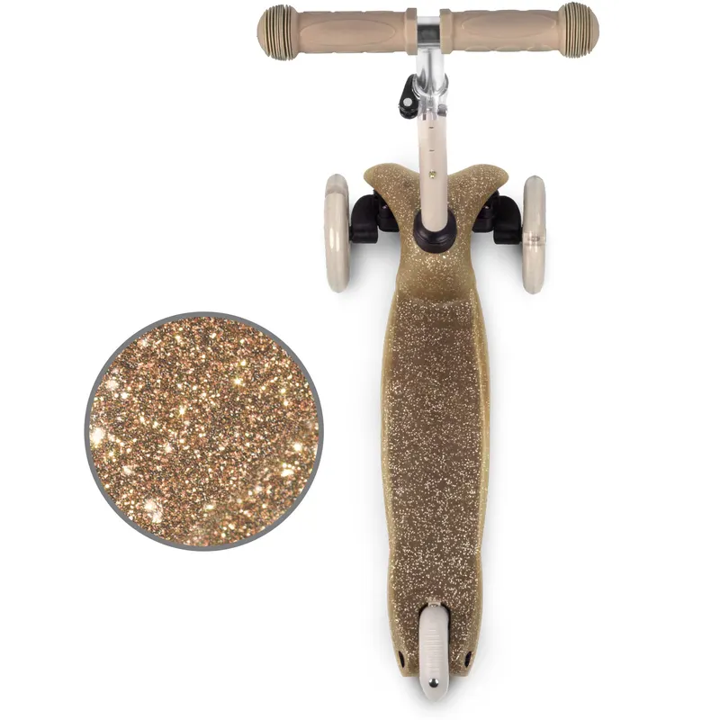 Trotineta Kidwell UNO, roti LED, ghidon reglabil, auriu KID709234 — imaginea 2