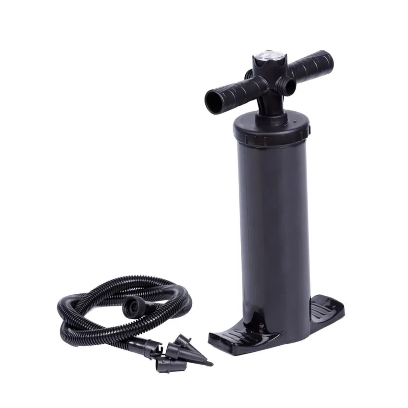 Pompa manual aer cu manometru,H 40 cm, negru