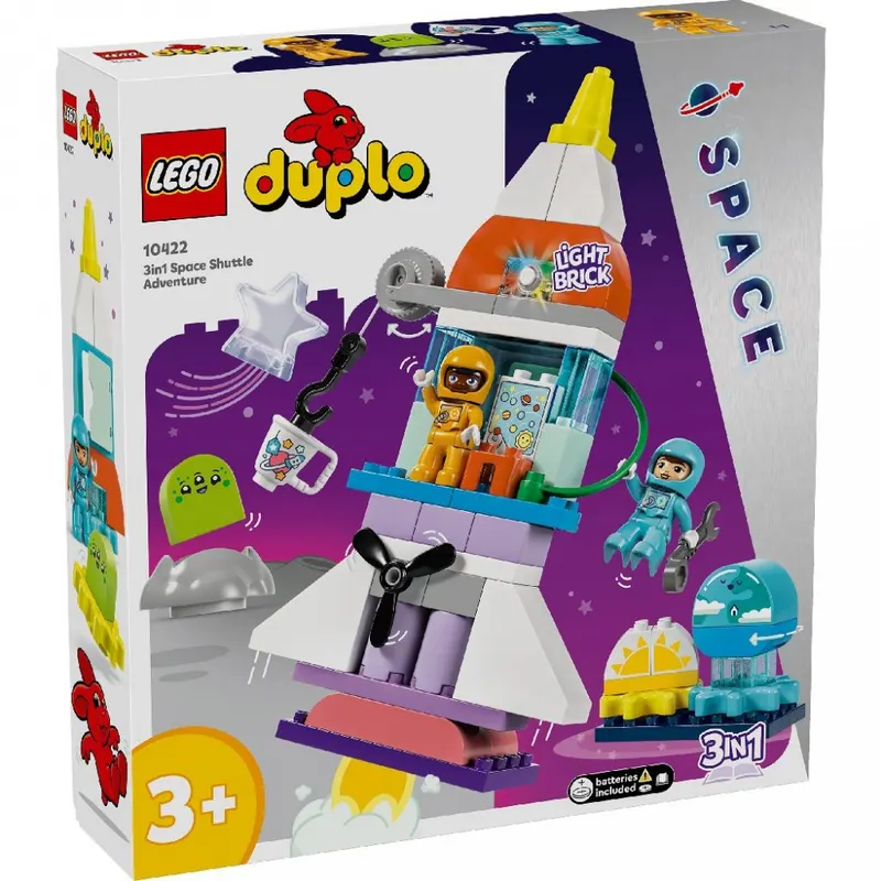 LEGO DUPLO AVENTURA CU NAVETA SPATIALA, 3 IN 1 10422