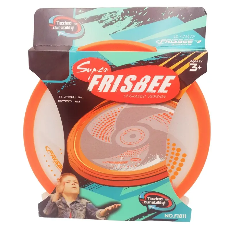 Disc Zburator Frisbee din Plastic, Diametru 20 Cm, Portocaliu, + 3 Ani, Utility One