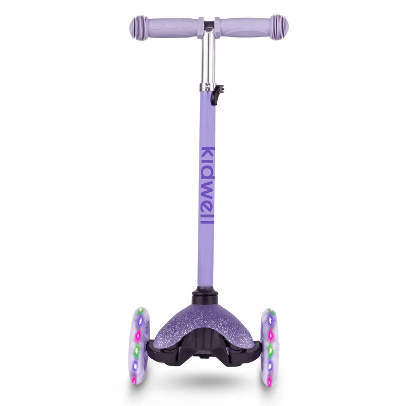 Trotineta Kidwell UNO, roti LED, ghidon reglabil, violet KID709227 — imaginea 3