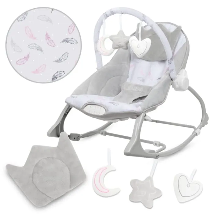 Balansoar multifunctional Kidwell Pino, sunete si jucarii, gri KID098927 — imaginea 2