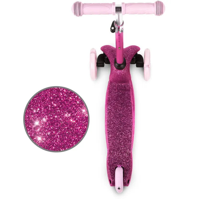 Trotineta Kidwell UNO, roti LED, ghidon reglabil, roz KID709210 — imaginea 2